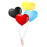 Воздушные шары - сердца